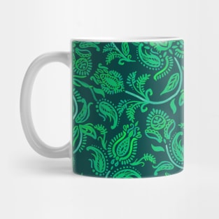 Green Paisley Mug
